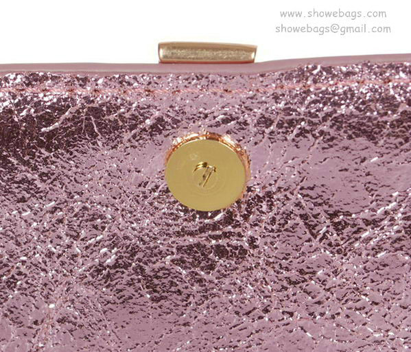 YSL belle de jour iridescent leather clutch 26570 pink